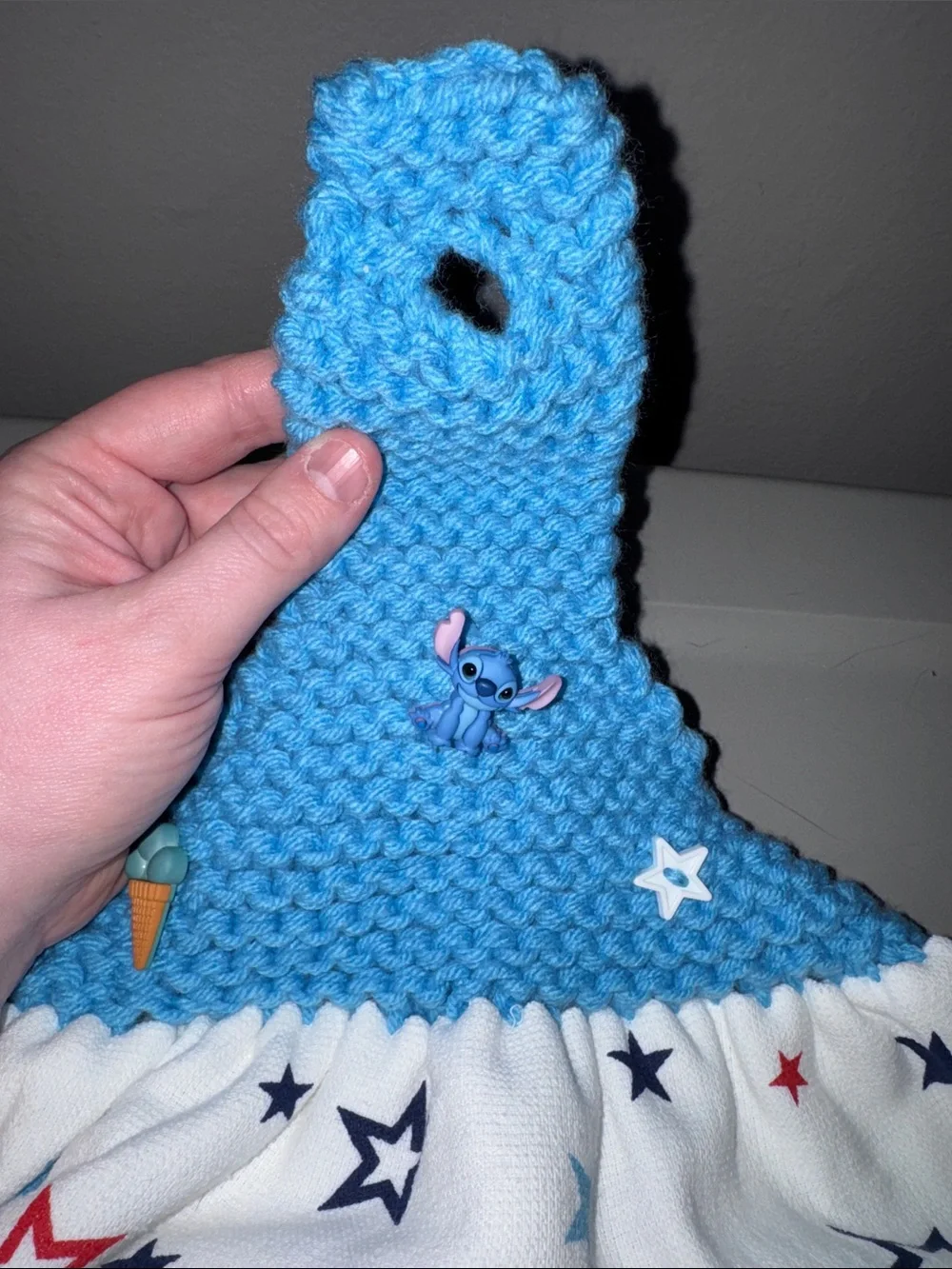 Handmade charming blue